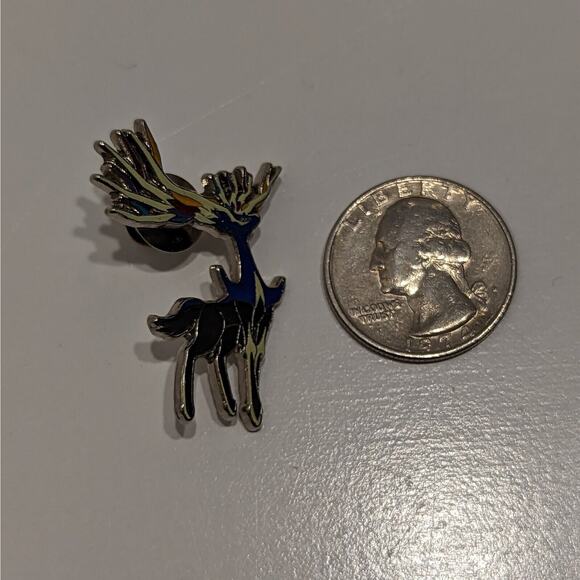 Xerneas Pokémon Enamel Pin, Generation 6 #716 – Aura Trio, Fairy Type - Picture 3 of 5